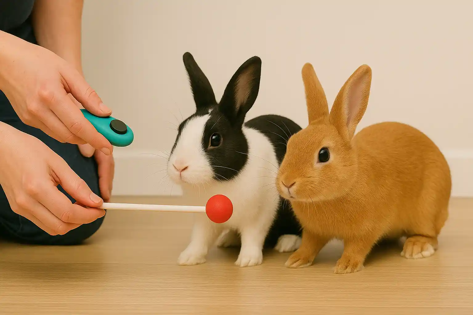 Two rabbits responding to recall command simultaneously, demonstrating successful multi-rabbit training techniques, how to train your bunny, litter training your bunny, how to train a bunny rabbit