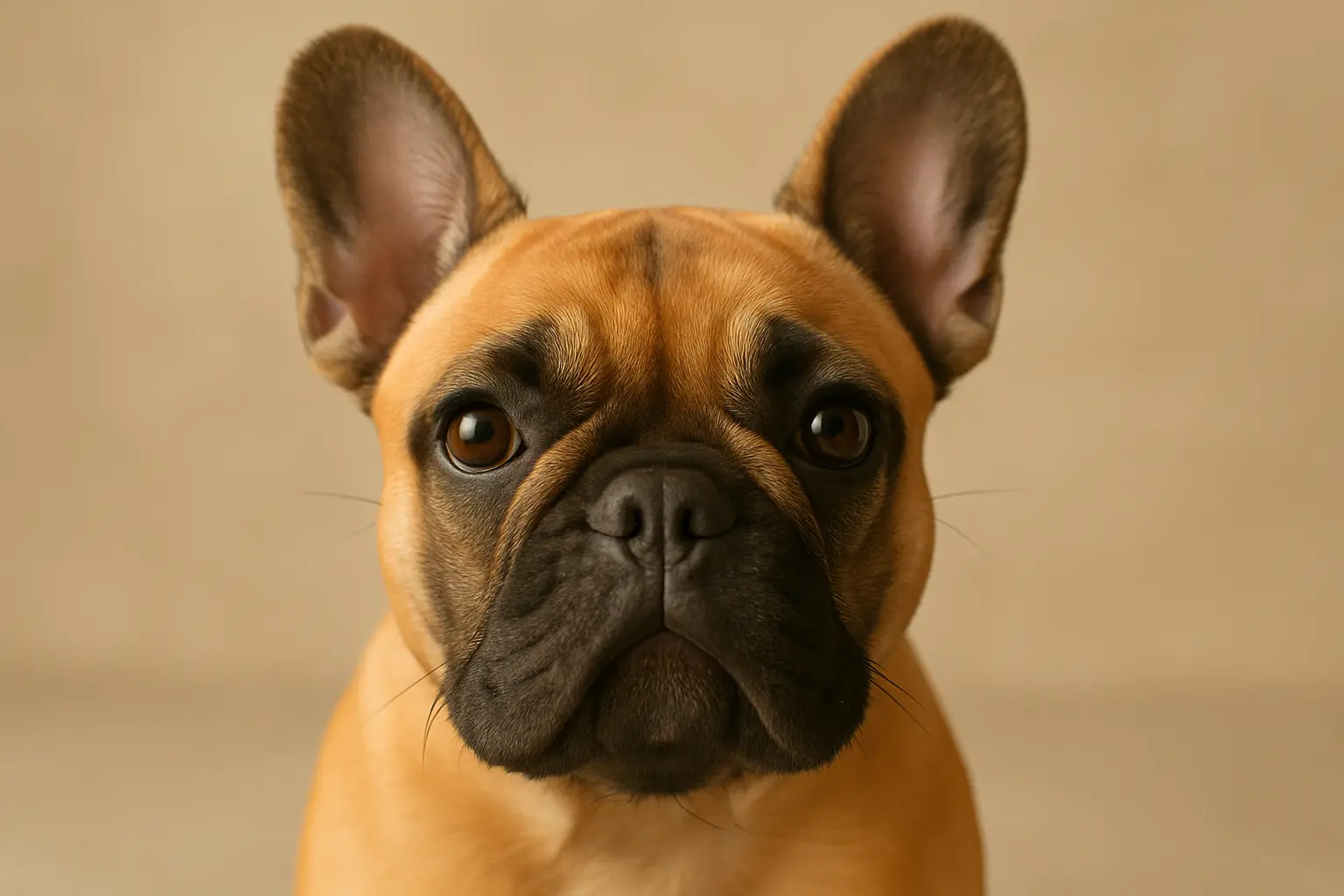 French Bulldog with alert expression showing characteristic sensitivity during training session