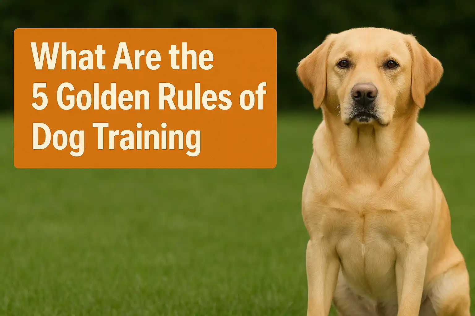 What Are the 5 Golden Rules of Dog Training