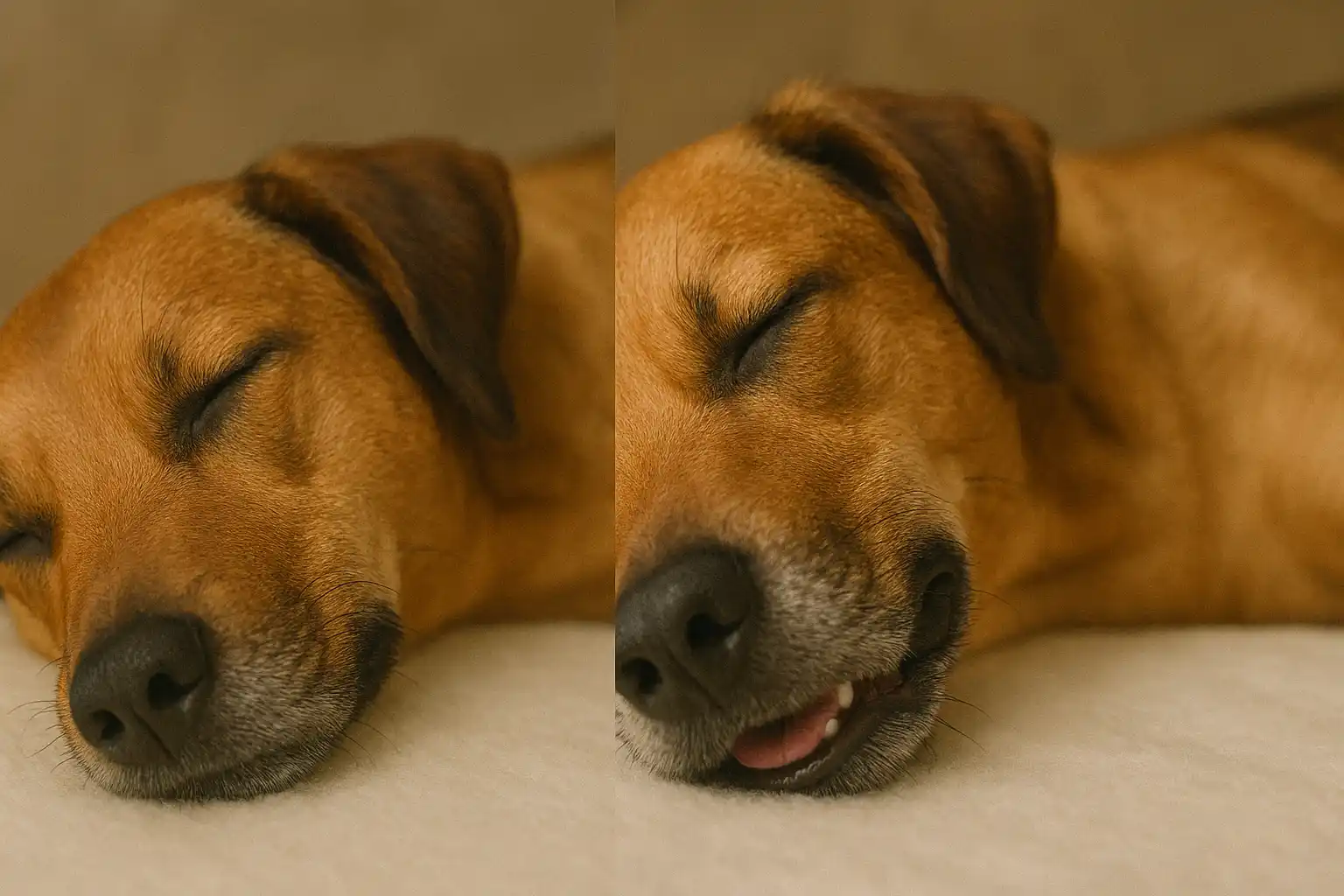 Dog breathing so fast while sleeping during different sleep phases