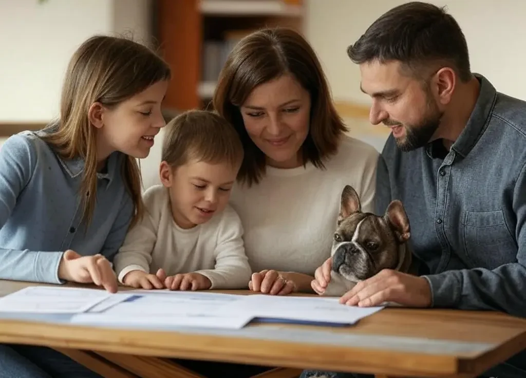 Family implementing consistent French Bulldog training schedule
